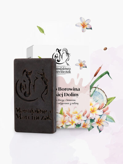 Mydlo z mleka klaczy Dzika Dolina w opakowaniu i bez opakowania z dodatkami - prezentacja produktu