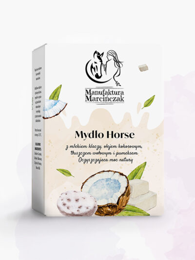 Mydlo z mleka klaczy Horse w opakowaniu - prezentacja produktu