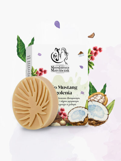 Mydlo z mleka klaczy Mustang w opakowaniu i bez opakowania z dodatkami - prezentacja produktu
