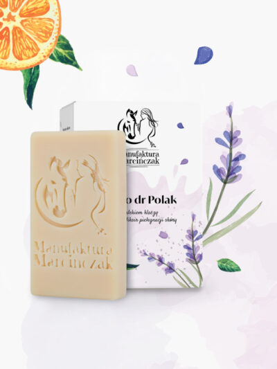 Mydlo z mleka klaczy dr Polak w opakowaniu i bez opakowania z dodatkami - prezentacja produktu