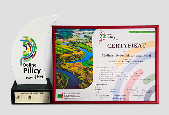 Certfikat dla manufaktury - certyfikat_Dolina Pilicy